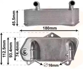 VAN WEZEL 58013701 -  Масляный радиатор, автоматическая коробка передач